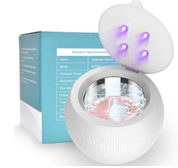 Multi functional denture disinfection box, cleaning and cleaning device