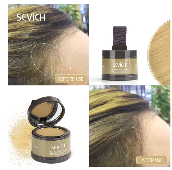 Thin hair covering powder on forehead, hair grooming, hairline filling, forehead hairline filling