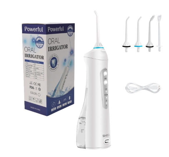 Electric dental irrigator, portable electric water flosser for household use