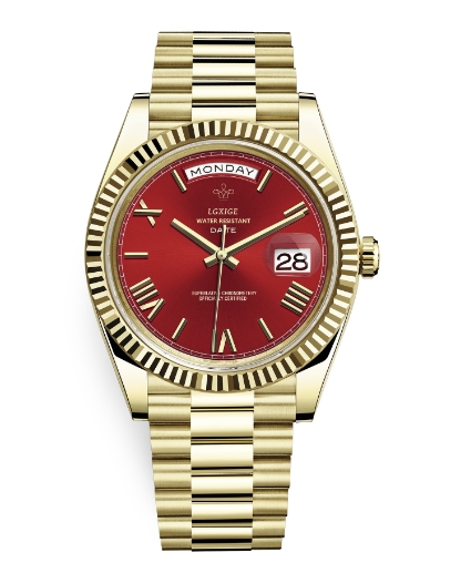 Weekly Calendar Watch Men's Japanese Imported Quartz Watch Waterproof Watch