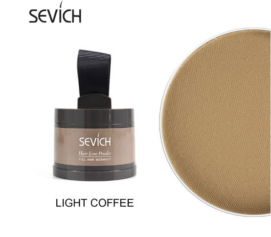 Thin hair covering powder on forehead, hair grooming, hairline filling, forehead hairline filling