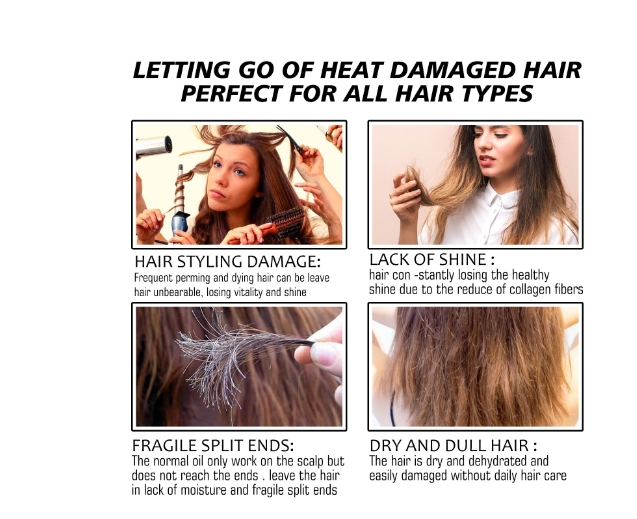 Smooth and supple hair, dry and frizzy, moisturizing and glossy hair mask