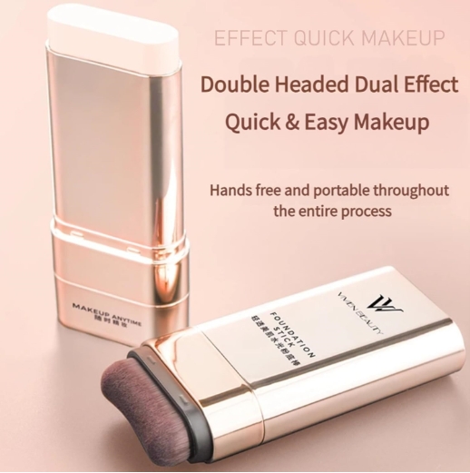 The foundation make-up stick is light and thin, lasting, refreshing, and does not take off makeup