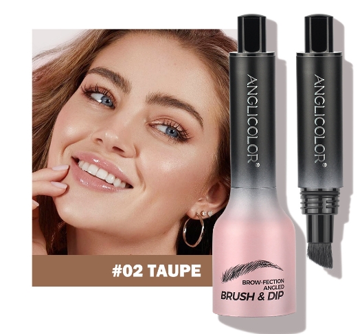 Pressing type fine brush eyebrow cream