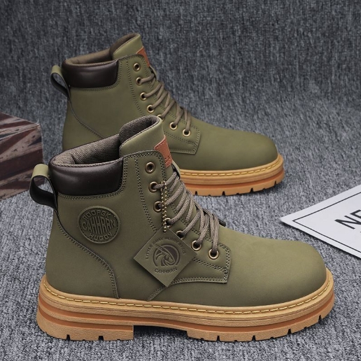 Martin boots men's shoes autumn new high top workwear boots British style