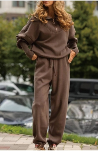 Fashion temperament casual hoodie two-piece set