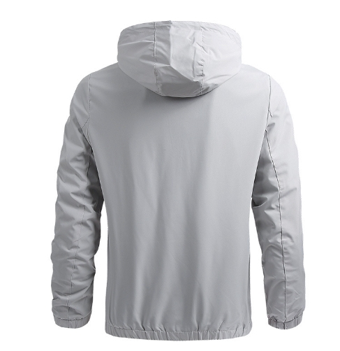 Thin casual jacket, baseball jacket, hooded men's jacket