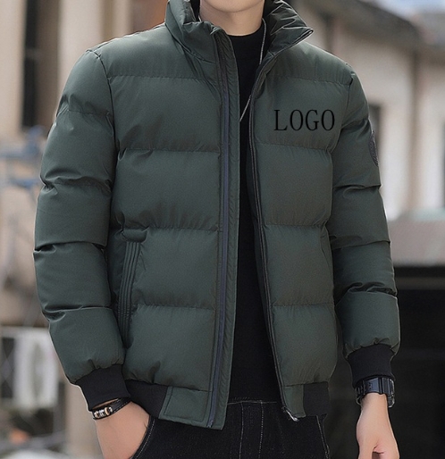 Plush and Thick Trendy Korean Student Coat Winter Coat Cotton Coat Men's Silk Cotton Coat