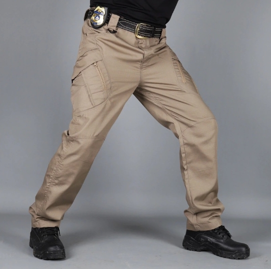 Outdoor tactical camouflage pants for male army fans, waterproof and wear-resistant pants