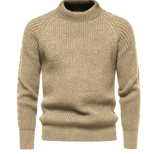 Men's thick sweater, European and American youth winter warm pullover sweater, knitted wool sweater