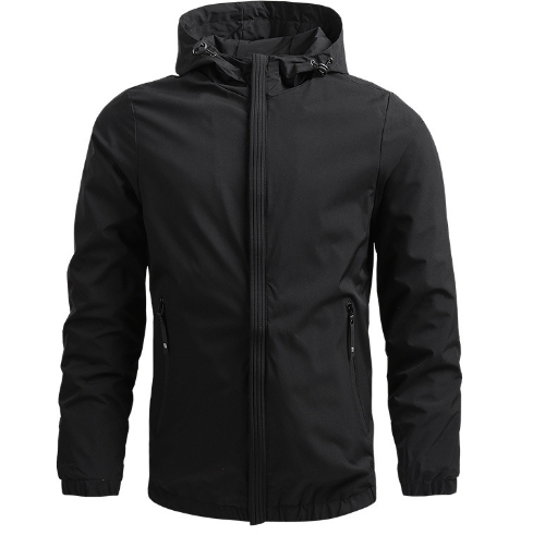 Thin casual jacket, baseball jacket, hooded men's jacket