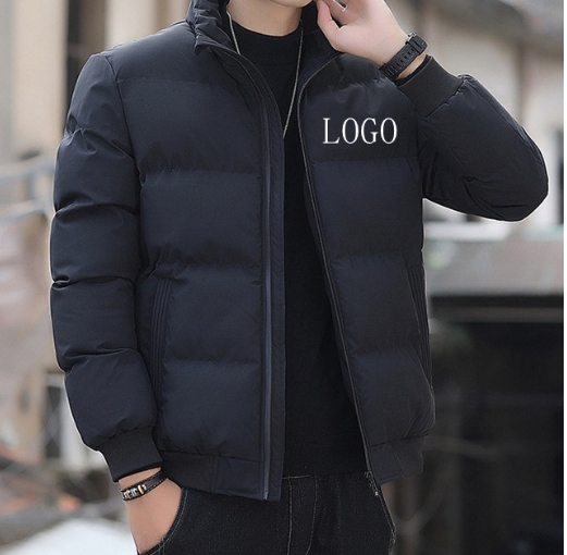 Plush and Thick Trendy Korean Student Coat Winter Coat Cotton Coat Men's Silk Cotton Coat