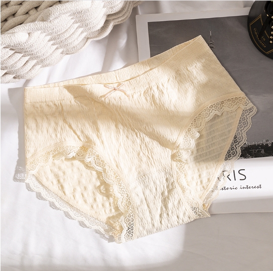 Middle waist graphene pure cotton antibacterial grade seamless sexy underwear