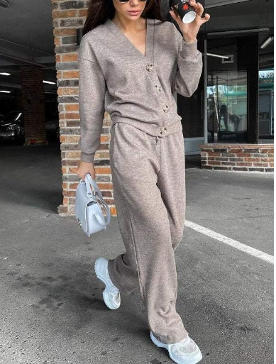 Hot selling casual sports suit cardigan top women's clothing