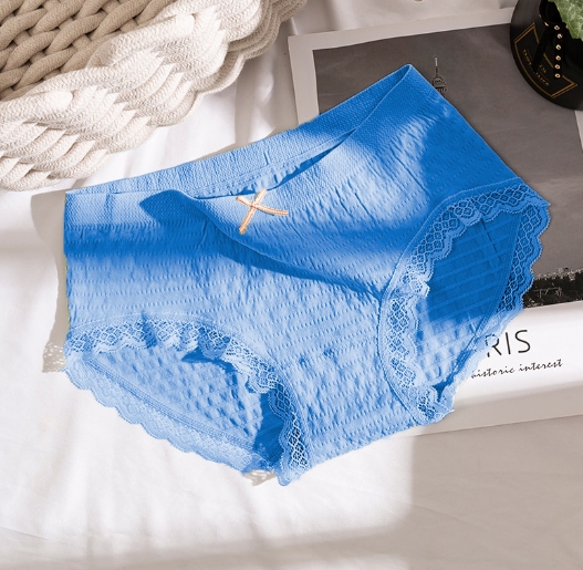 Middle waist graphene pure cotton antibacterial grade seamless sexy underwear
