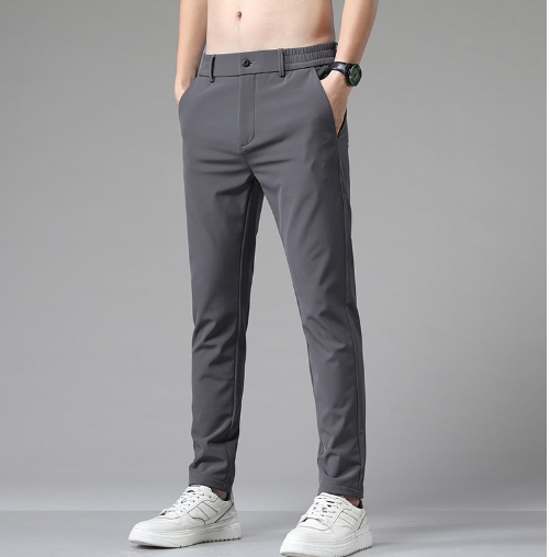 Summer thin pants straight tube loose sports quick drying trendy brand pants for men