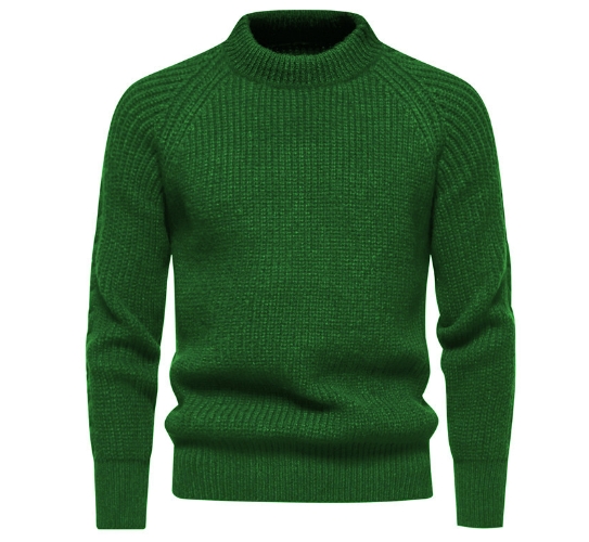 Men's thick sweater, European and American youth winter warm pullover sweater, knitted wool sweater