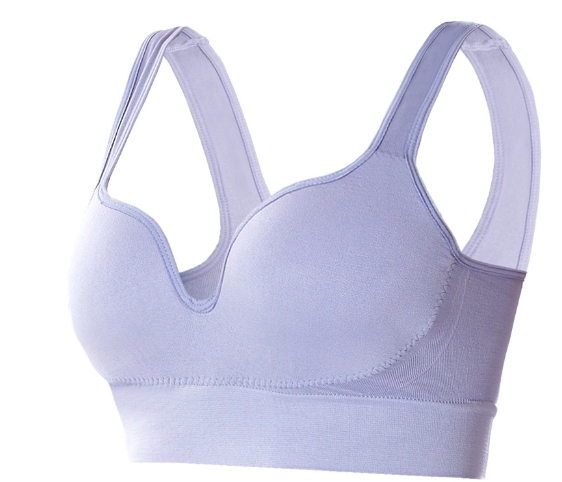 Mesh mesh breathable sports bra yoga fitness plus plus fat hollow back without steel ring underwear