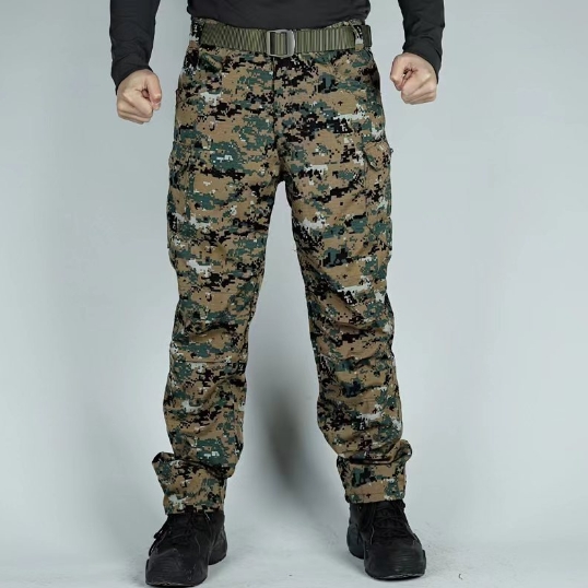 Outdoor tactical camouflage pants for male army fans, waterproof and wear-resistant pants