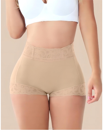 Large size hip lifting and abdominal cinching pants for body shaping, tight fit, flat angle, and plastic waist