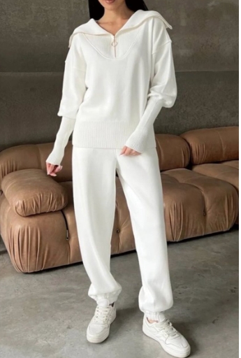 Fashion temperament casual hoodie two-piece set