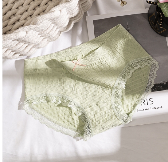 Middle waist graphene pure cotton antibacterial grade seamless sexy underwear
