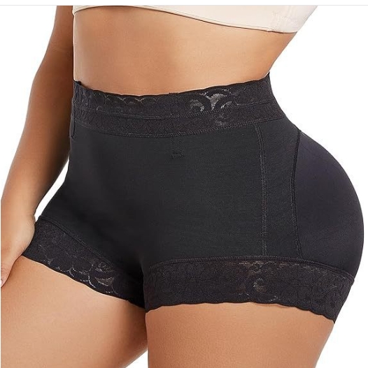 Large size hip lifting and abdominal cinching pants for body shaping, tight fit, flat angle, and plastic waist