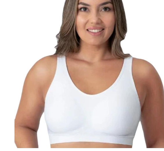 Large size shiny silk vest, body shaping without steel ring bra, women's large chest without marks