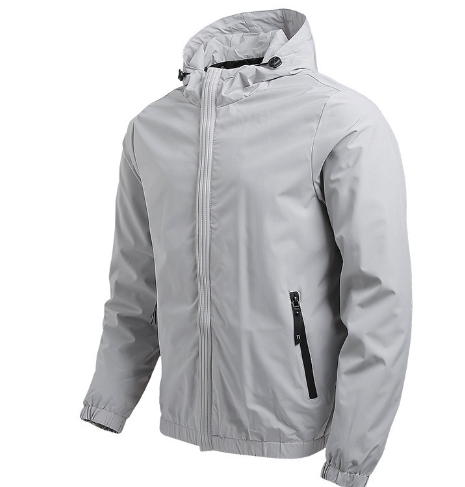 Thin casual jacket, baseball jacket, hooded men's jacket