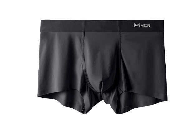 80 Modal seamless men's underwear, one-piece flat angle pants, silk crotch, breathable and comfortable