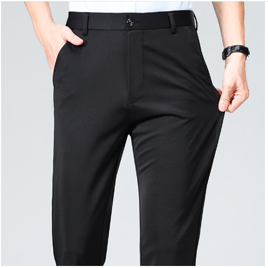 Business trousers loose and versatile straight leg dad suit pants
