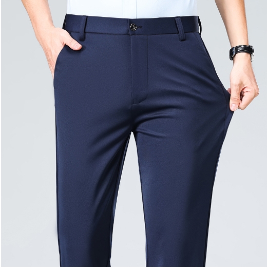 Business trousers loose and versatile straight leg dad suit pants