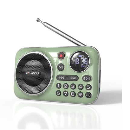 Bluetooth card insertion, USB flash drive, radio, portable music player for the elderly