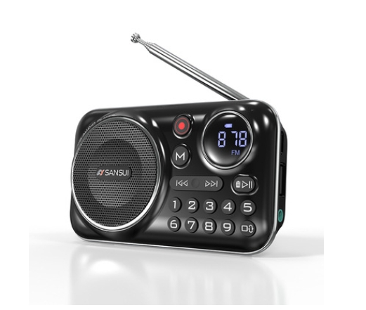 Bluetooth card insertion, USB flash drive, radio, portable music player for the elderly