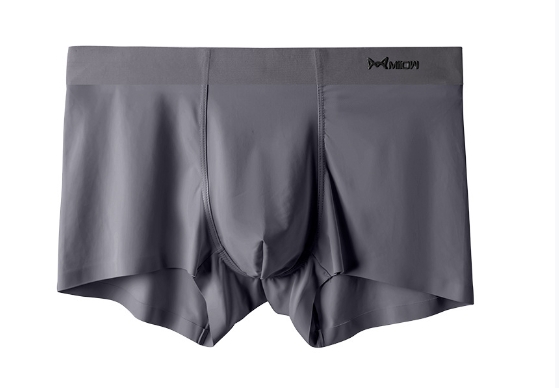 80 Modal seamless men's underwear, one-piece flat angle pants, silk crotch, breathable and comfortable