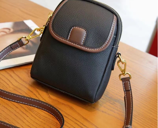 Single shoulder small bag, trendy women's phone bag, soft leather versatile