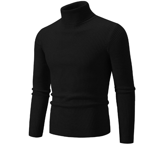 High neck base sweater for men, casual wear for men, slim fit knit sweater
