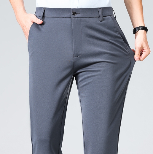 Business trousers loose and versatile straight leg dad suit pants