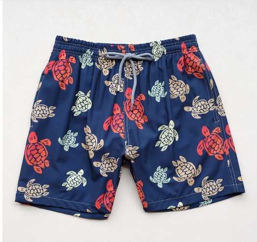 Beach pants printed shorts for men, breathable, comfortable, casual and loose shorts