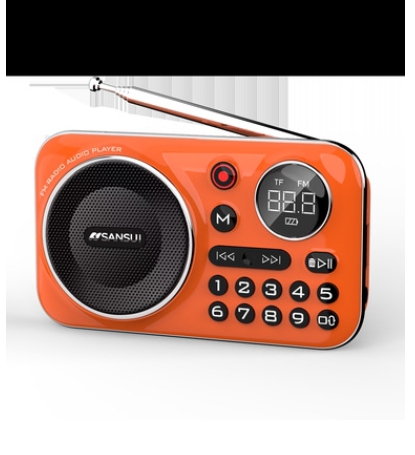 Bluetooth card insertion, USB flash drive, radio, portable music player for the elderly