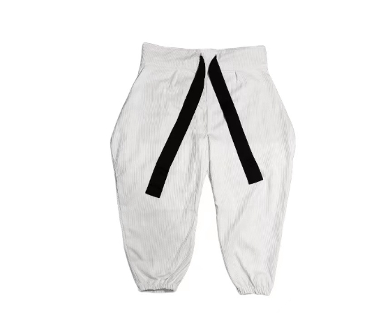 Men's closing lantern pants, Chinese style waistband closing casual pants