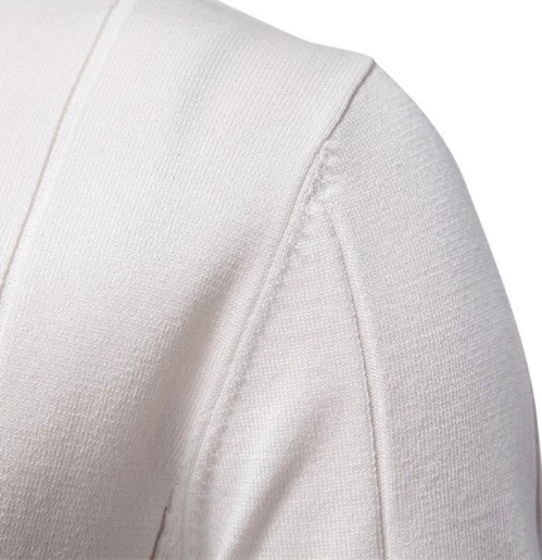 Business and leisure woolen collar knitted polo shirt short sleeved