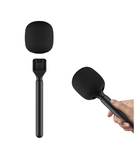 Suitable for outdoor use by reporters of news television stations using handheld handheld guns and clip on microphones for interviews