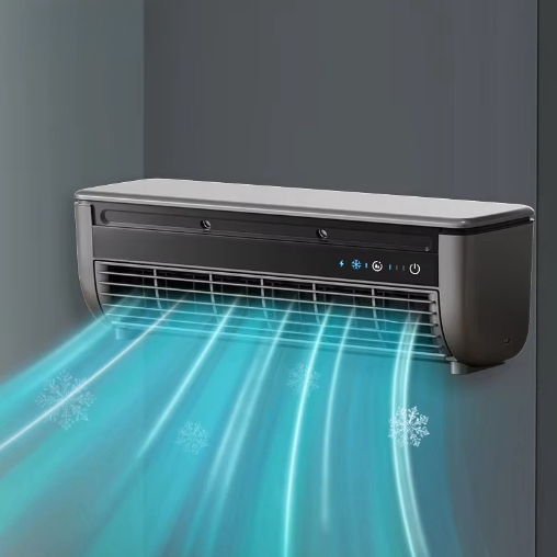 Cooling wall mounted fan, high wind power charging fan, household stand remote control