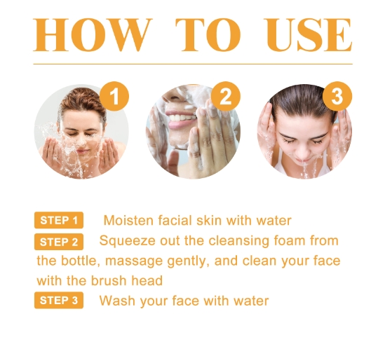 Turmeric facial cleanser deeply cleanses facial skin, cares for acne scars, and moisturizes