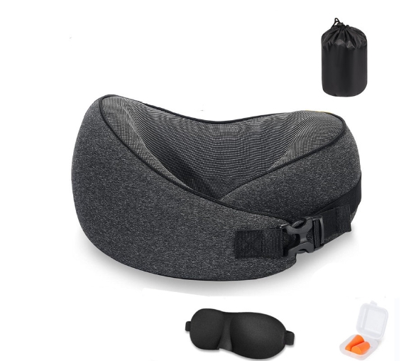 Cross border memory cotton U-shaped neck pillow travel pillow airplane pillow office nap travel pillow
