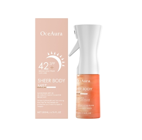 Outdoor anti ultraviolet moisturizing, refreshing and non greasy spray in summer