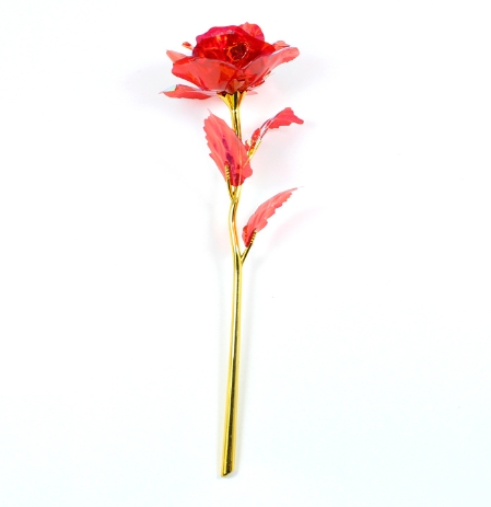 Colorful Sparkling Rose Laser Gold Foil Flower Bouquet