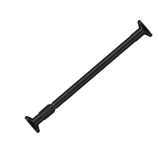 Non perforated retractable shower curtain rod, curtain rod, clothes drying rod