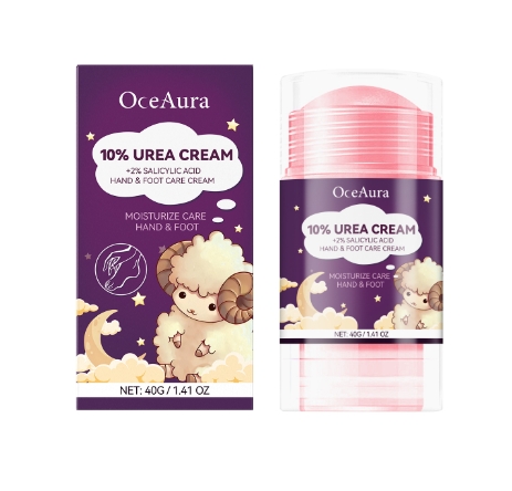 Gentle nourishing care for hand and foot skin, cleansing keratin care stick